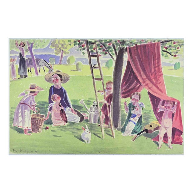 Jan Knap, In the Countryside, Lithograph, 1999 For Sale