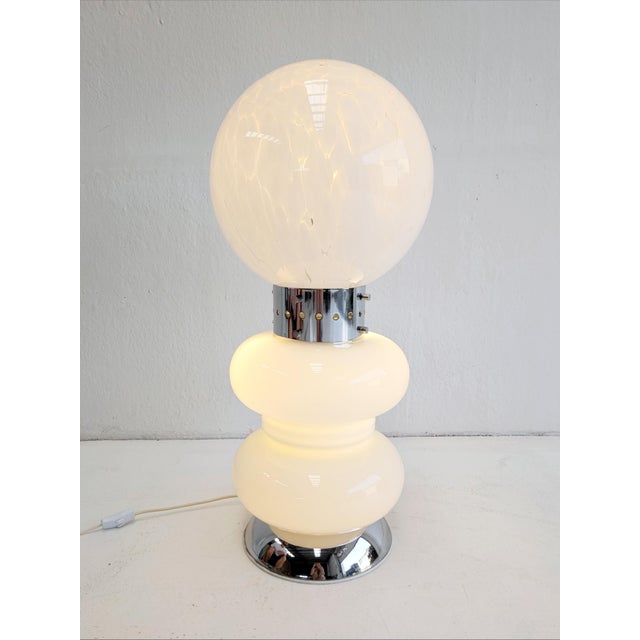 Italian Space Age Floor Lamp in Murano Glass, 1970s For Sale - Image 6 of 6