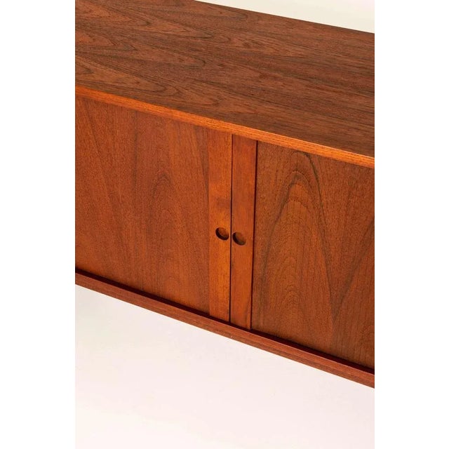 Blue Danish Sideboard in Teak with Colored Drawers by Bruno Hansen For Sale - Image 8 of 16