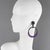 Mid-Century Modern David Spada Bi-Color Coiled Aluminum Clip Earrings For Sale - Image 3 of 9