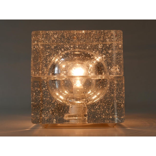 Hand Blown Cubic Table Lamps by Müller & Zimmer, 1970s, Set of 2 For Sale - Image 10 of 18