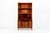 Scandinavian Modern Figured Mahogany Secretary Bookcase Cabinet 1960s For Sale - Image 4 of 17