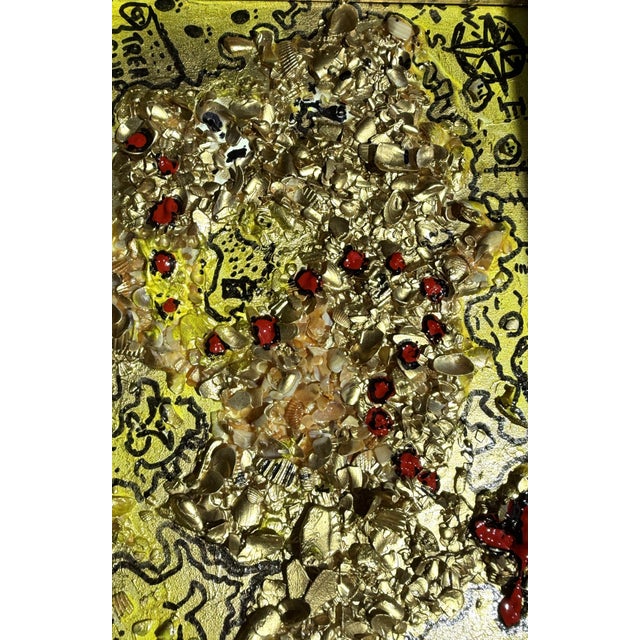 "The Pirate Gold Map" is an original mixed media artwork by contemporary artist Serg Graff, combining acrylic painting...
