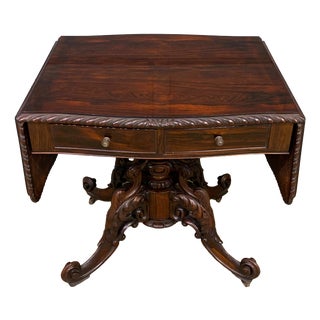 19th Century Rosewood Sofa Table For Sale