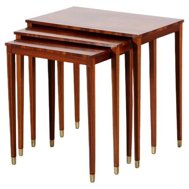 Nesting Tables by Bodafors Svenska Möbelfabrikerna, 1950s, Set of 3 For Sale
