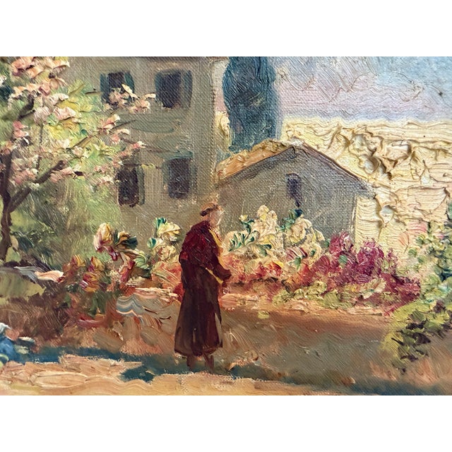 Listed Danish Artist Finn Wennerwald 1896–1969 Antique Oil Painting Landscape For Sale - Image 4 of 13