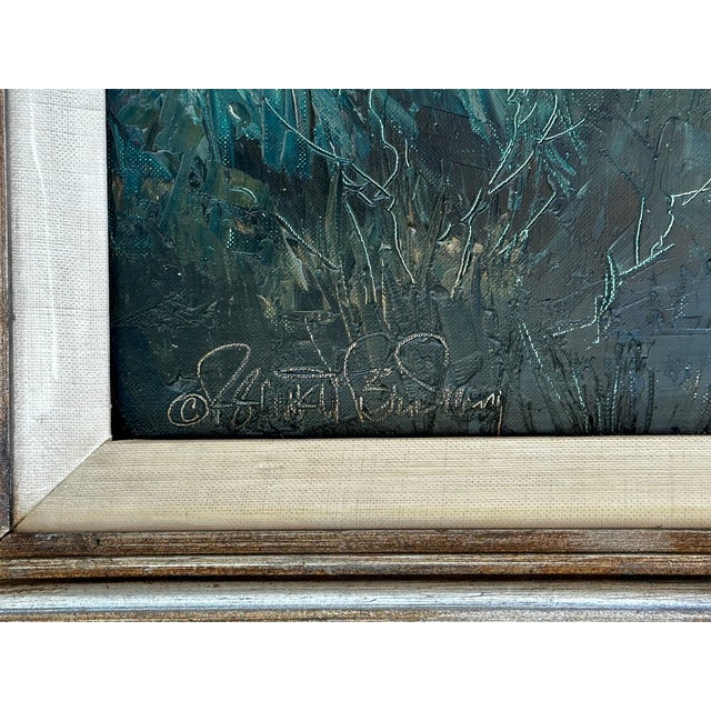 Bennett Bradbury "Moonrise Depoe Bay" Large Coastal Seascape Oil Painting For Sale - Image 12 of 16