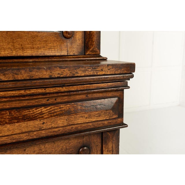 19th Century English Pollard Oak Bookcase For Sale - Image 6 of 10