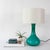 Vintage Portuguese Turquoise Opaline Glass Table Lamp, 1960s For Sale - Image 14 of 14