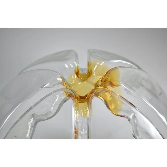 Italian Mid-Century Modern Murano Glass Spherical Globe Table Lamp, 1970s For Sale - Image 6 of 8