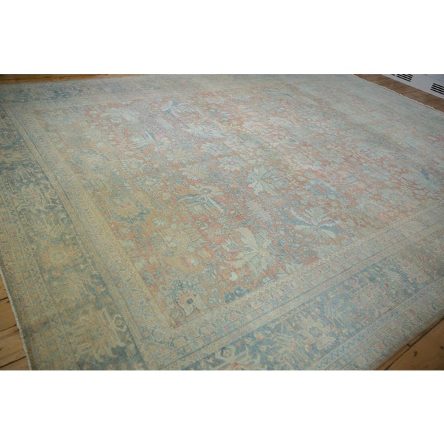 Vintage Distressed Mahal Carpet - 10'5" x 13'9" For Sale - Image 9 of 13