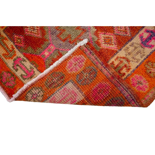 1970s Vintage Hand-Knotted Kurdish Runner For Sale - Image 11 of 12