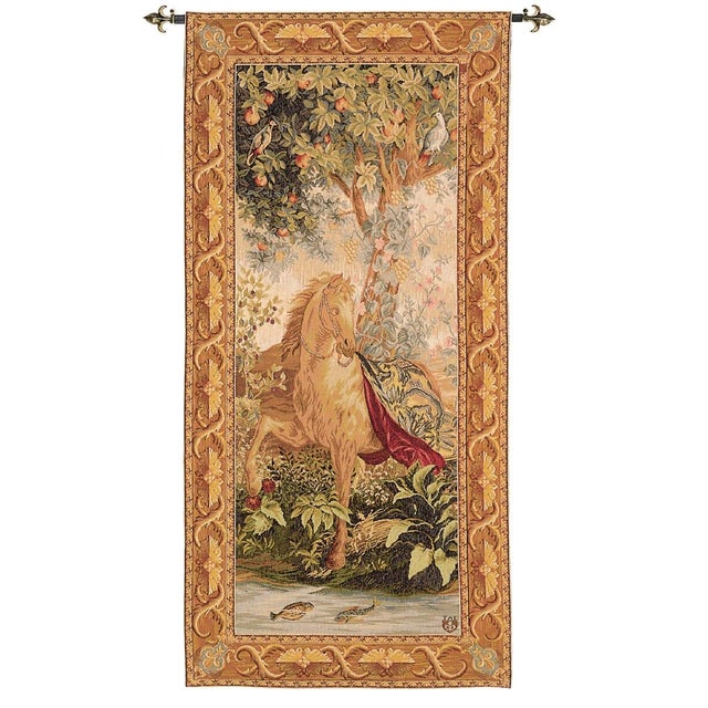 This tapestry is after a design from the series of tapestries called The New Indies, after Franois Desportes, originally...