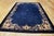 Hand Knotted Pile Rectangle Wool Blue 1920s Antique Rug, Circa Date: 1920s. This exceptional piece of textile artistry...