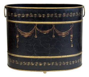 Vintage Neoclassical Toleware Vessel