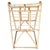 Restored 1938 Art Deco Arched Rattan & Wicker Fabric Display Rack For Sale - Image 4 of 10