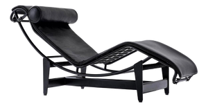 LC4 Black Lounge Chair by Le Corbusier, P. Jeanneret and Charlotte Perriand for Cassina