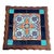 Wood 1930 Spanish Style Sculpted Dark Stained Mahogany Side Table W/ Taylor Tile-Top For Sale - Image 7 of 7