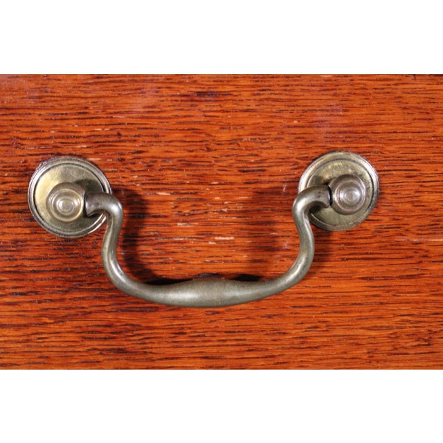 Antique George III Style Oak Chest on Chest For Sale - Image 11 of 14