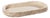 Reggio Loom Oval Raffia Tray with Leather Trim, Large For Sale