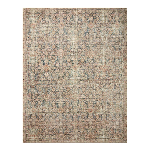 Angela Rose x Loloi Aubrey Rug Navy / Multi 2'-3" x 3'-9" Accent Rug For Sale