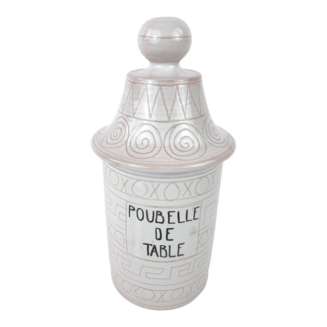 Robert Picault Vallauris 'Poubelle De Table' Pot, c.1950 For Sale
