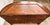 Antique French Style Inlaid Wood Carved Marble Top Demilune Server For Sale - Image 13 of 14