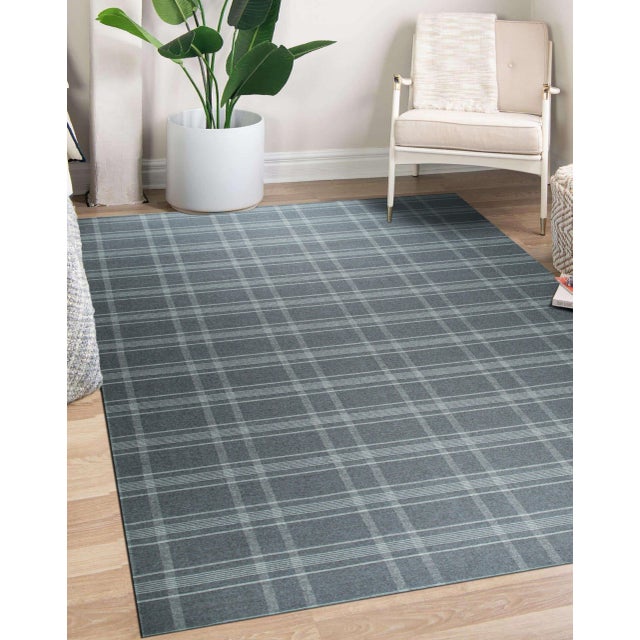 3x5 Graceful Quinn Gray Kilim Geometric Modern Flatweave Wool Carpet Rug For Sale - Image 9 of 10