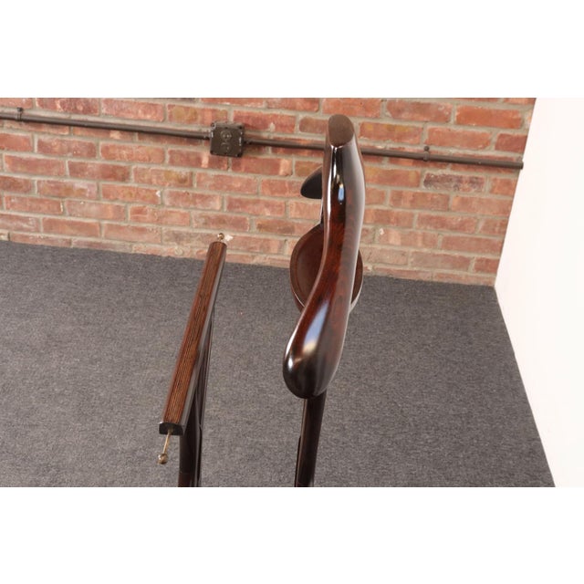 Italian Modern Fratelli Reguitti Sculptural Stained Mahogany X-Form Valet For Sale - Image 15 of 16