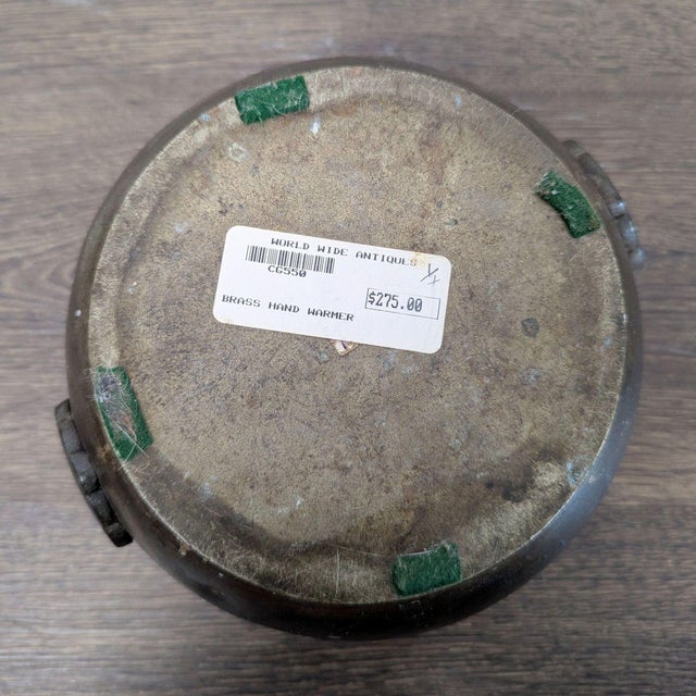 Antique Chinese Brass Hand Warmer For Sale In San Francisco - Image 6 of 9
