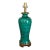Frederick Cooper Faux Malachite Porcelain and Brass Table Lamp For Sale