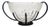 Art Deco Sugar Bowl from Hefra, Poland, 1970s For Sale