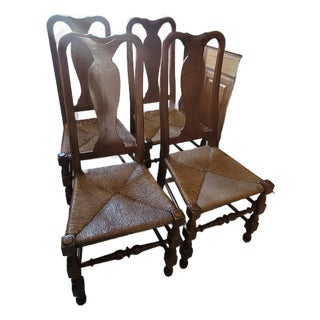 Vintage French Provincial Style Dining Chairs - Set of Four For Sale