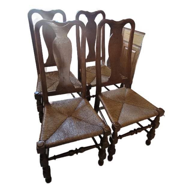 Vintage French Provincial Style Dining Chairs - Set of Four For Sale