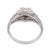 1930s Art Deco Diamond 18k White Gold Engagement Filigree Ring, Size 5.5 For Sale In Los Angeles - Image 6 of 6