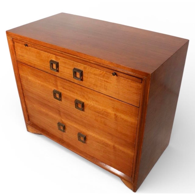 Mid 20th Century Mid 20th Century Art Deco Three Drawer Bachelors Chest Write Away by Cavalier For Sale - Image 5 of 10