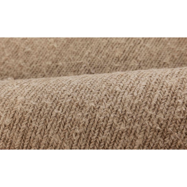 Modern Brown Flat Weave Wool rug by Doris Leslie Blau Size: 6'9" × 13'9" (205 × 419 cm) Contemporary rugs can be found in...