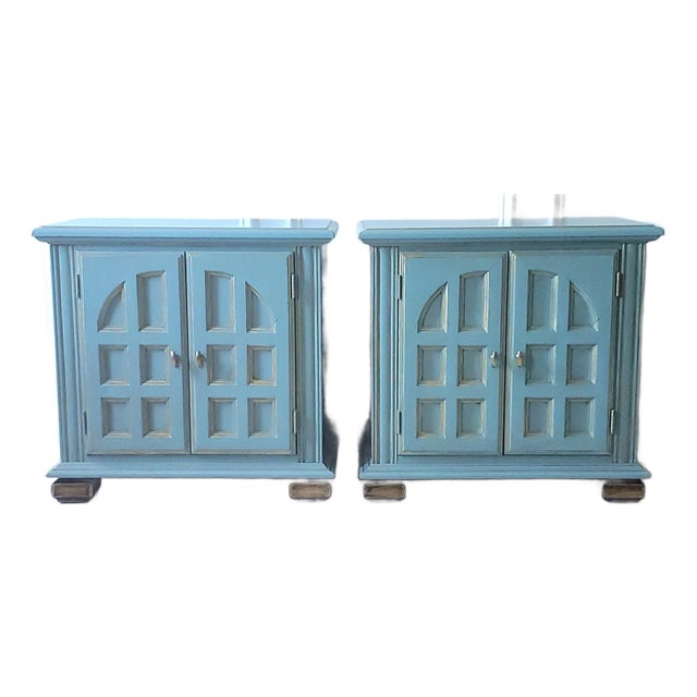 Spanish Mediterranean Nightstands - a Pair For Sale