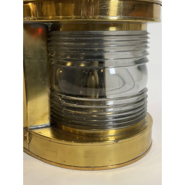 Huge Antique Ships Masthead Lantern For Sale - Image 9 of 12