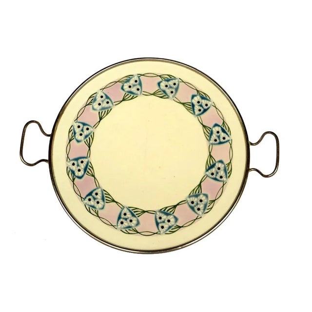 Antique Austrian Ceramic Tray For Sale - Image 6 of 6