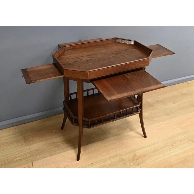 Art Deco Oak Coffee Table, 1930s For Sale - Image 4 of 17