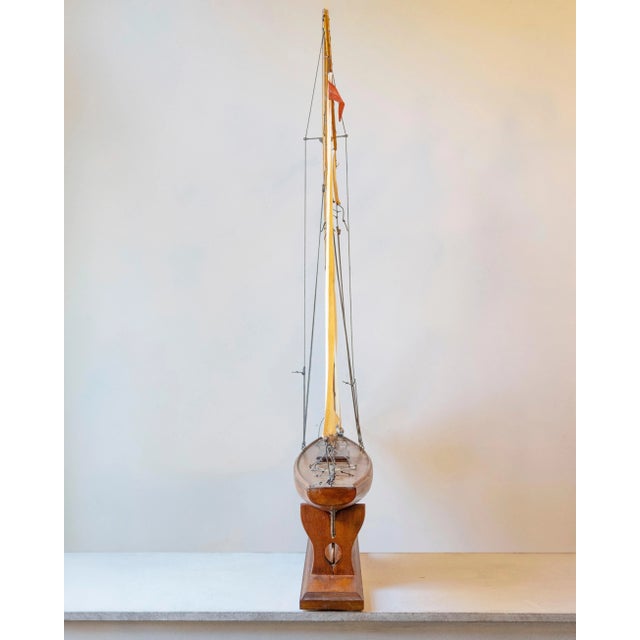 Wood Carved wood racing Yawl For Sale - Image 7 of 12