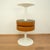 Tulip Stool with Metal Base and Faux Leather Upholstery, 1950s For Sale - Image 4 of 8
