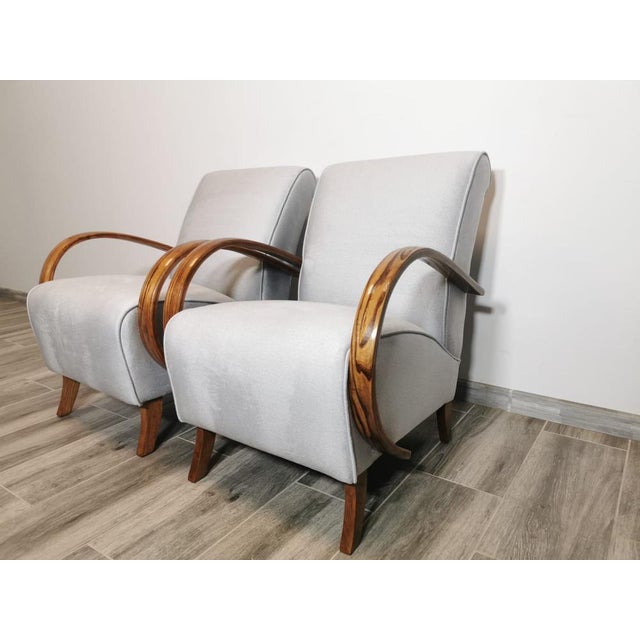 Set of Armchairs by Jindrich Halabala, 1940s For Sale - Image 13 of 18