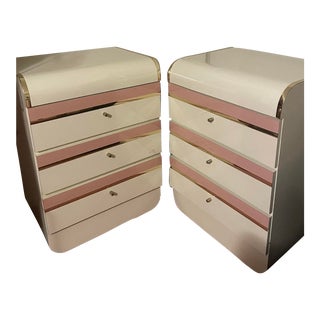 1980s Postmodern Nightstands - a Pair For Sale