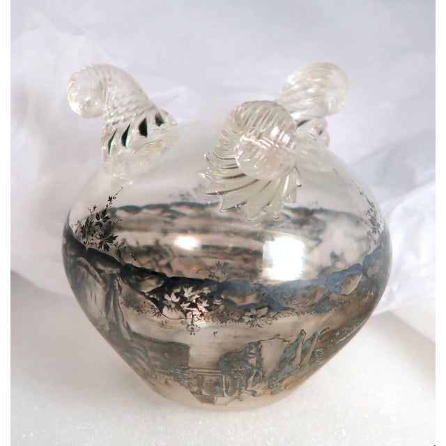 Black Enamel Footed Glass Vase, Fine Quality, in the Style of Lobmeyr and Schwartzlot, Circa 1900 For Sale - Image 10 of 16