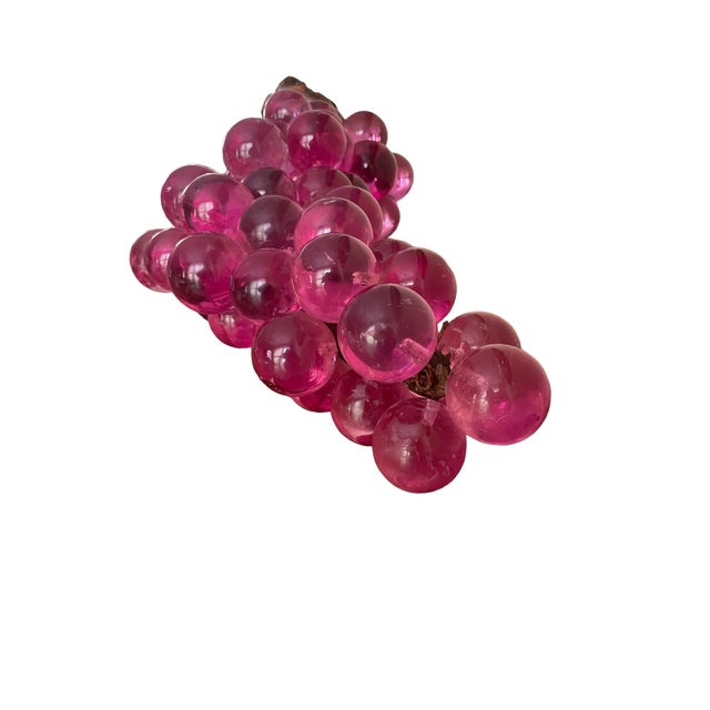Groovy 1960’s lucite grapes on Driftwood. This beautiful grape cluster is much bigger than most still out there at 23in...