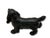 Vintage 1930s Smaller Size Hubley Mfg. Co. Cast Iron Cocker Spaniel Dog Doorstop in Rare All Black Paint For Sale - Image 14 of 18