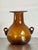 Vintage Boho Amber Blown Glass Vase For Sale - Image 4 of 6