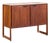 Jens Risom Mid Century Walnut and Marble Top Credenza For Sale